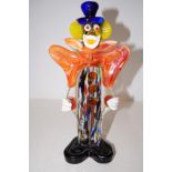 Art glass figure of a clown- 27cm