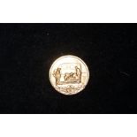 9ct Gold Coin depicting a Medical Scene. Weight 7.