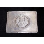 1780 Silver coin in silver box