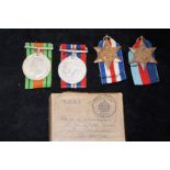 4x boxed WW2 medals