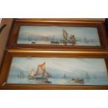 Pair of early 20th century Cscapes both signed L.