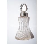 Edwardian silver mounted scent bottle