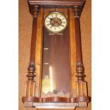 Victorian Vienna wall clock- Height: 105cm