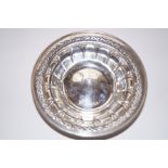 Gorham silver bowl with pierced decoration, diamet