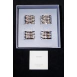 Set of wedge-wood Vera Wang napkin rings