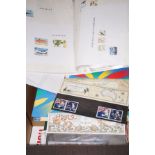 Collection of stamp albums together with seven pre