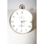 Brass and glass bubble clock