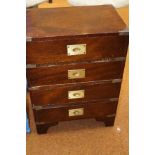 Four drawer military style chest