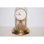 Good quality anniversary clock with glass dome