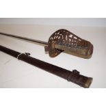 Victorian sword and scabbard with shagreen handle