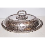 Good quality silver plated tureen with Victorian k