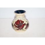 Moorcroft chocolate cosmos vase 9cm