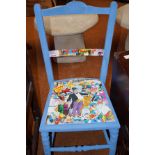 Painted Batman themed chair