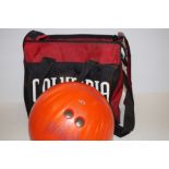 Bowling ball and bag