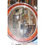 Edwardian bevelled mirror