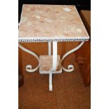 Marble conservatory table