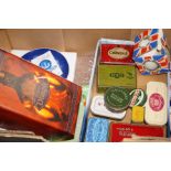 Vintage tins and ceramics to include a Royal Copen