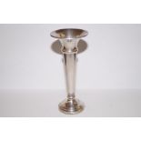 Silver bud vase, Sheffield, 1973, height 12cm (loa