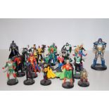 A collection of metal (and other) DC figures