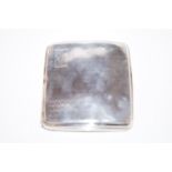 Art deco silver engine turned cigarette case, Birm