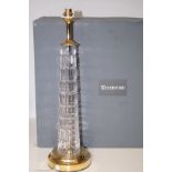 Waterford crystal table lamp (as new with box) (He