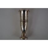 Silver hallmarked bud vase (loaded base), height 1