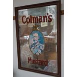 Colemans mustard wall mirror
