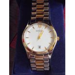 Gents Sekonda two tone wristwatch with date apertu