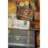 Quantity of vintage tins to include Westhoughton