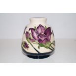 Moorcroft vase Pulsatilla (Height: 8cm)