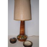 Jersey Pottery table lamp together with Jersey Pot