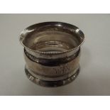 Silver napkin ring by Arthur Harris, Birmingham, 1