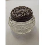 Late Victorian/Edwardian silver lidded dressing ta