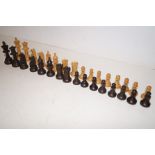 Boxed wood chess set