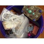 Good quality box of costume jewellery