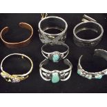 Seven ornate bangles