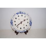 Delft wall clock, with key