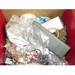 Good quality box of costume jewellery