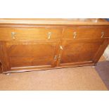 Two drawer and two cupboard sideboard