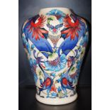 Moorcroft trial vase of large proportion in the Sm