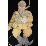 World War 2 cardboard puppet goring. Height 31cm