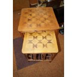 Set of 2 bamboo tables