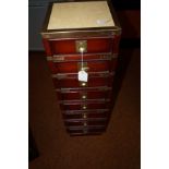 Set of 8 collectors drawers