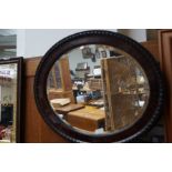 Early wood framed mirror