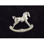 Silver Rocking Horse