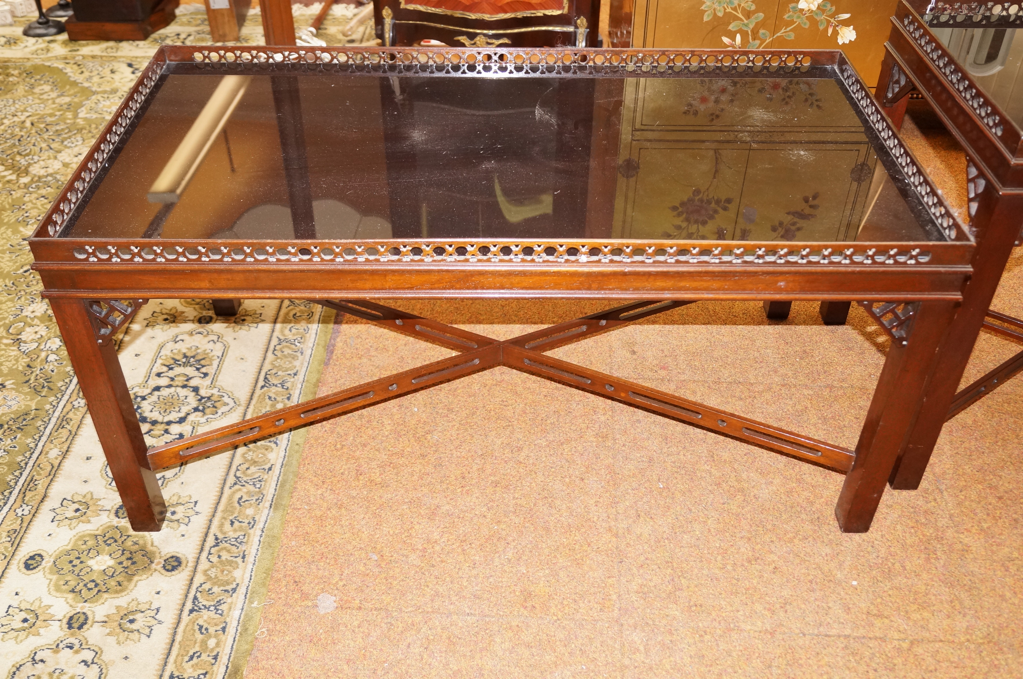 Very good quality gallery coffee table