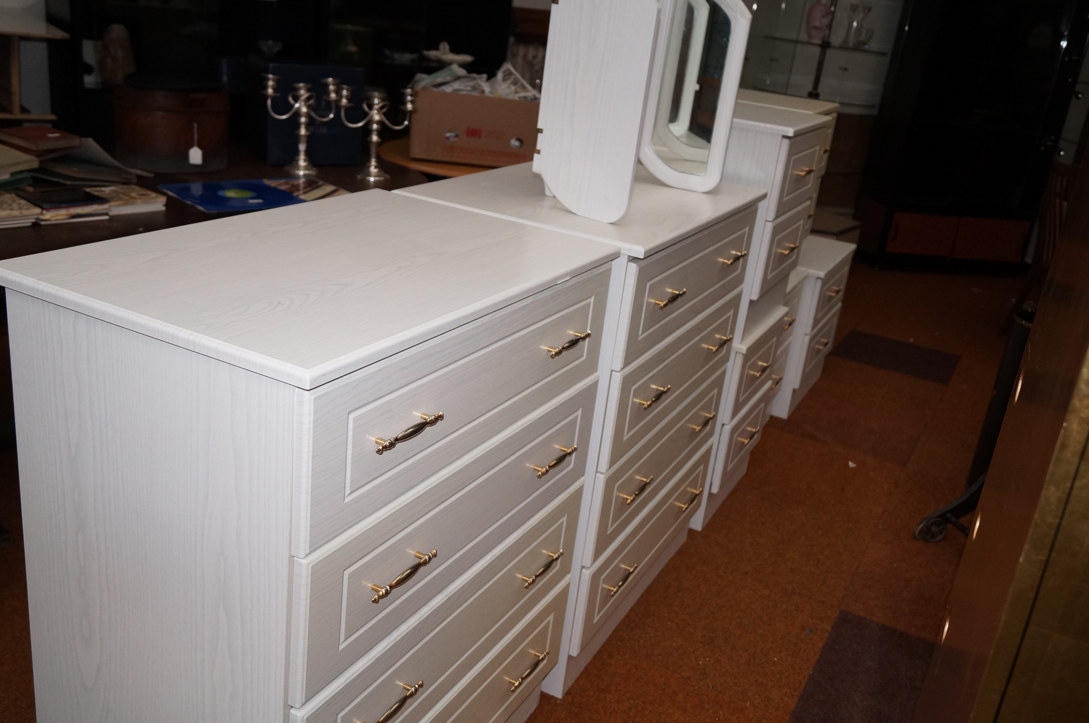 Matching set of good quality bedroom furniture (2