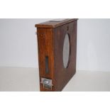 Vintage Oak Cigarette Dispenser