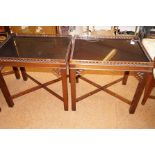 Pair of gallery side tables