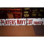 Very large vintage enamel sign - Players Navy Cut